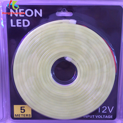 10W Tek Taraflı Silikon LED Neon Flex Işık Lineer Sırt İçin Rulo Başına 5m