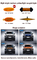 4 ADET Set Amber Araba Rav4 Için LED Izgara Işıkları Led Sis Sürüş Işıkları Duman Lens
